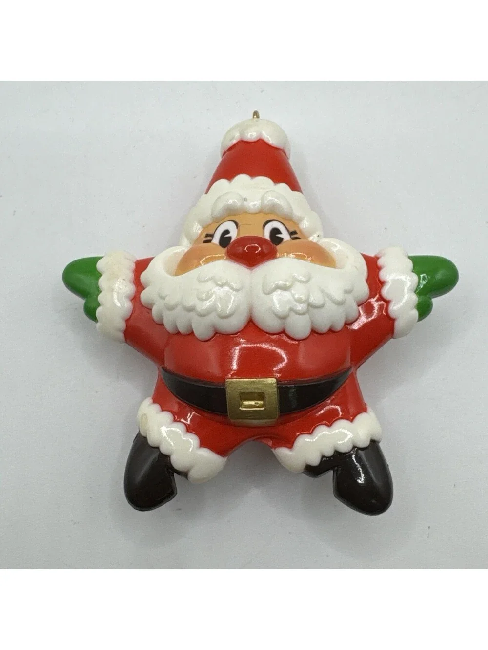 Hallmark Santa Star Keepsake Ornament Vintage 1984 Star Shaped